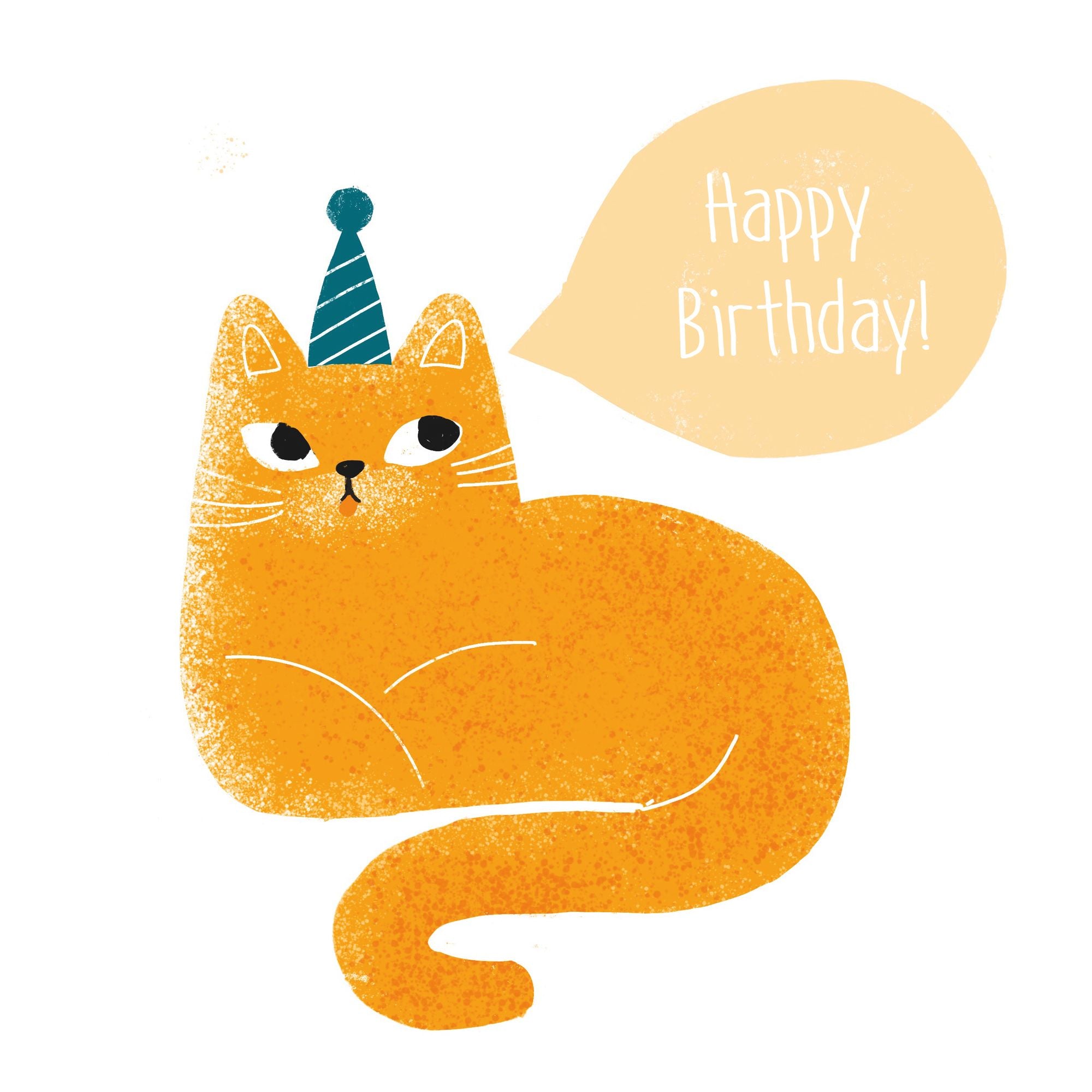 Happy Birthday Ginger Cat Card – Boomf